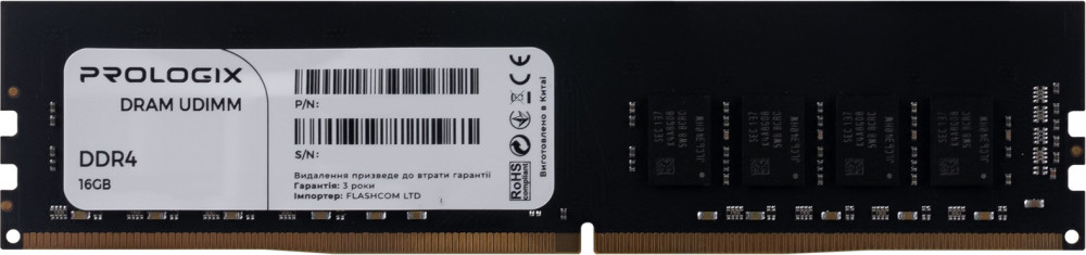 Оперативна память PrologiX DDR4 1x16Gb PRO16GB2666D4