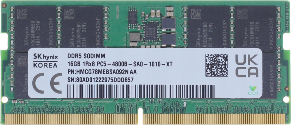Оперативна память Hynix DDR5 SO-DIMM 1x16Gb HMCG78MEBSA092N