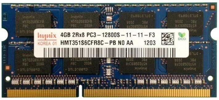 Оперативна память Hynix HMT SO-DIMM DDR3 1x4Gb HMT351S6CFR8A-PB