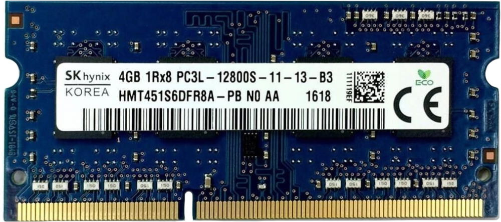Оперативна память Hynix HMT SO-DIMM DDR3 1x4Gb HMT451S6DFR8A-PB