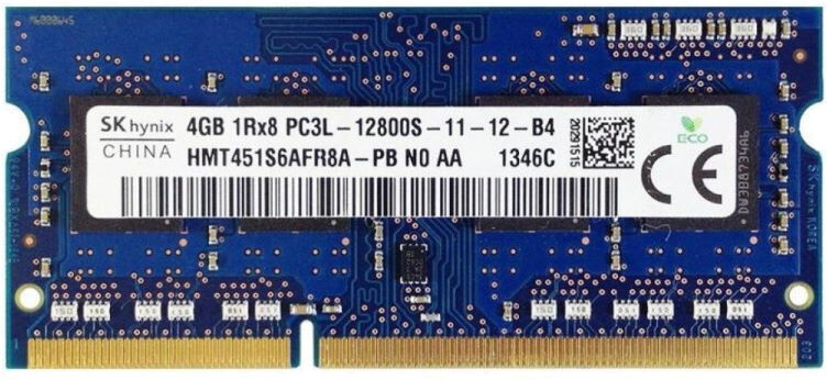 Оперативна память Hynix HMT SO-DIMM DDR3 1x4Gb HMT451S6AFR8A-PB