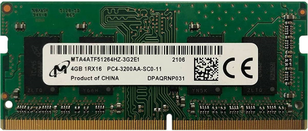 Оперативна память Micron DDR4 SO-DIMM 1x4Gb MTA4ATF51264HZ-3G2