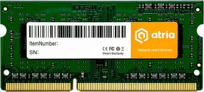 Оперативная память ATRIA SO-DIMM DDR3 1x4Gb UAT31600CL11SK1/4