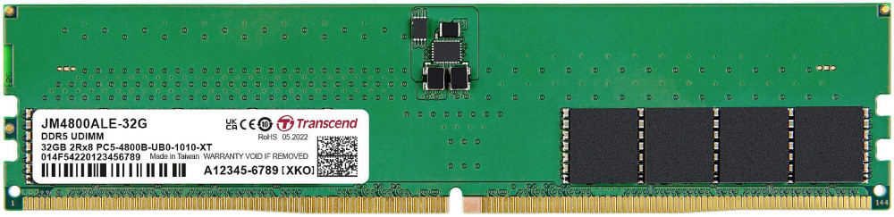 Оперативна память Transcend JetRam DDR5 1x32Gb JM4800ALE-32G