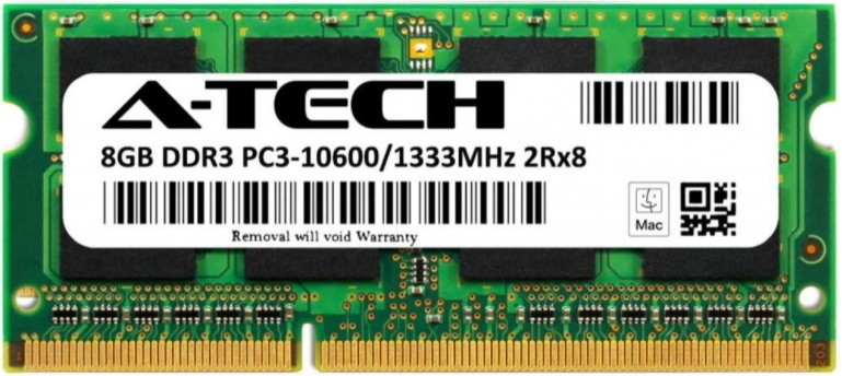 Оперативна память A-Tech DDR3 SO-DIMM 1x8Gb AT8G1D3S1333ND8N15V