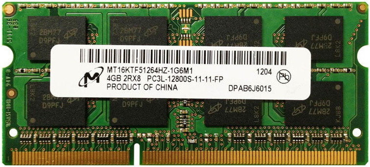 Оперативна память Micron DDR3 SO-DIMM 1x4Gb MT16KTF51264HZ-1G6