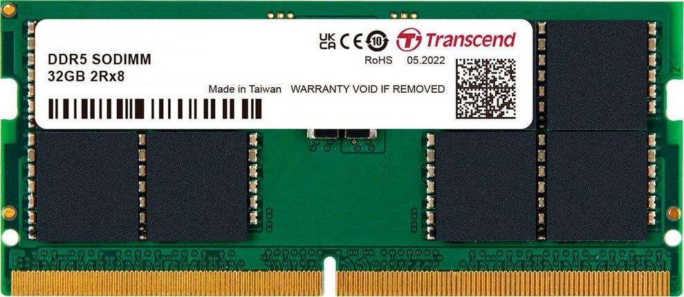 Оперативная память Transcend JetRam DDR5 SO-DIMM 1x32Gb JM4800ASE-32G