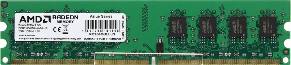 Оперативна память AMD DDR2 1x2Gb R322G805U2S-UG