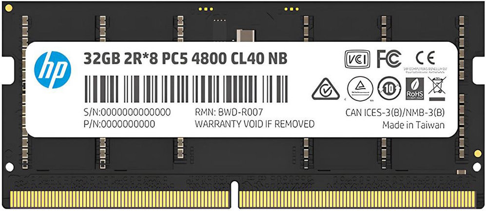 Оперативна память HP X1 DDR5 SO-DIMM 1x32Gb 6H311AA