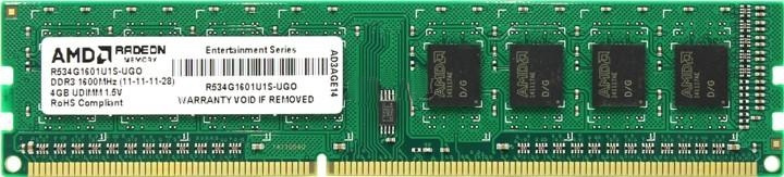 Оперативна память AMD Entertainment Edition DDR3 1x4Gb R534G1601U1S-UGO