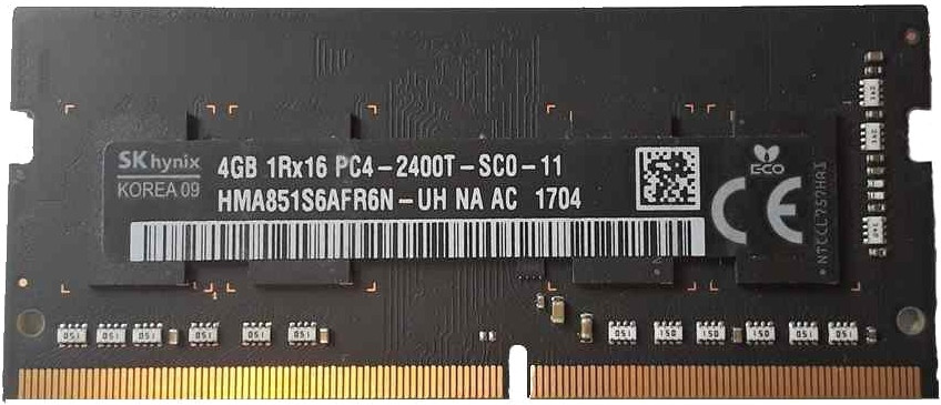 Оперативна память Hynix SO-DIMM DDR4 1x4Gb HMA851S6AFR6N-UH