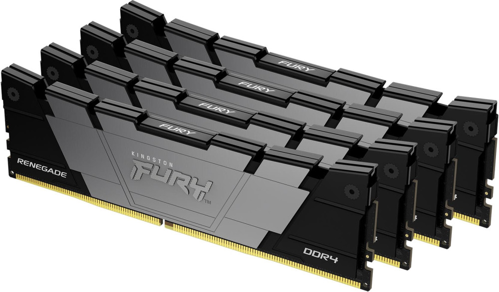 Оперативна память Kingston Fury Renegade DDR4 Black 4x16Gb KF436C16RB12K4/64