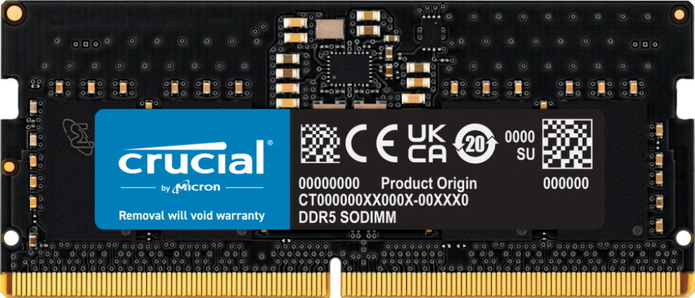 Оперативная память Crucial DDR5 SO-DIMM 1x8Gb CT8G52C42S5