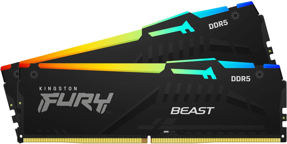 Оперативна память Kingston Fury Beast DDR5 RGB 2x32Gb KF552C40BB2AK2-64
