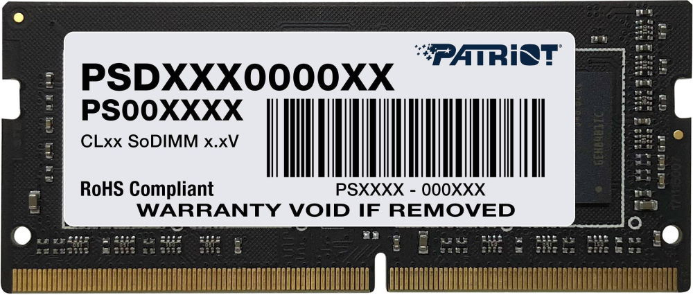 Оперативна память Patriot Memory Signature SO-DIMM DDR4 1x8Gb PSD48G320081S