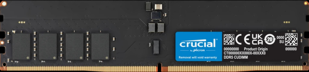 Оперативна память Crucial DDR5 CUDIMM 1x32Gb CT32G64C52CU5