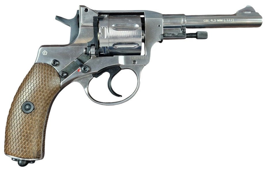 Пневматический револьвер BORNER NGT Silver BBs