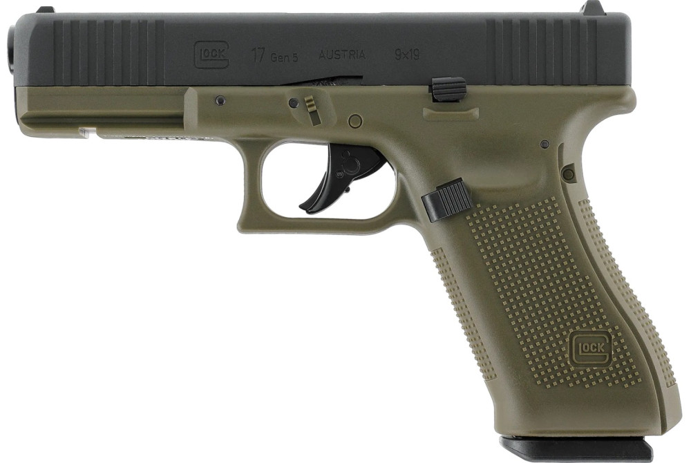 Пневматический пистолет Umarex GLOCK 17 Gen5 CO2 4.5mm Battlefield Green