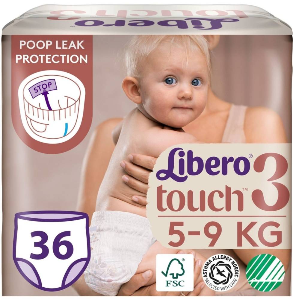 Підгузки Libero Touch Open 3 / 36 pcs