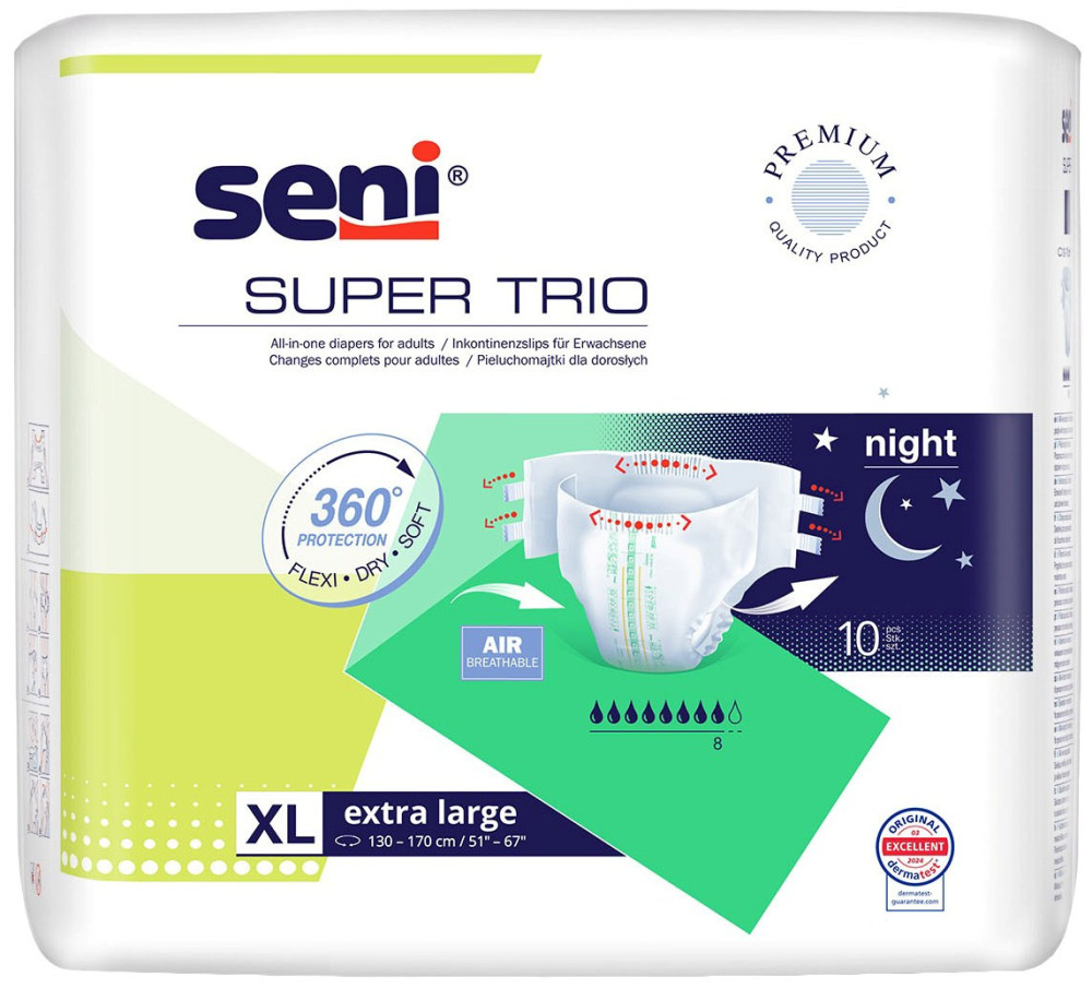Підгузки Seni Super Trio XL / 10 pcs