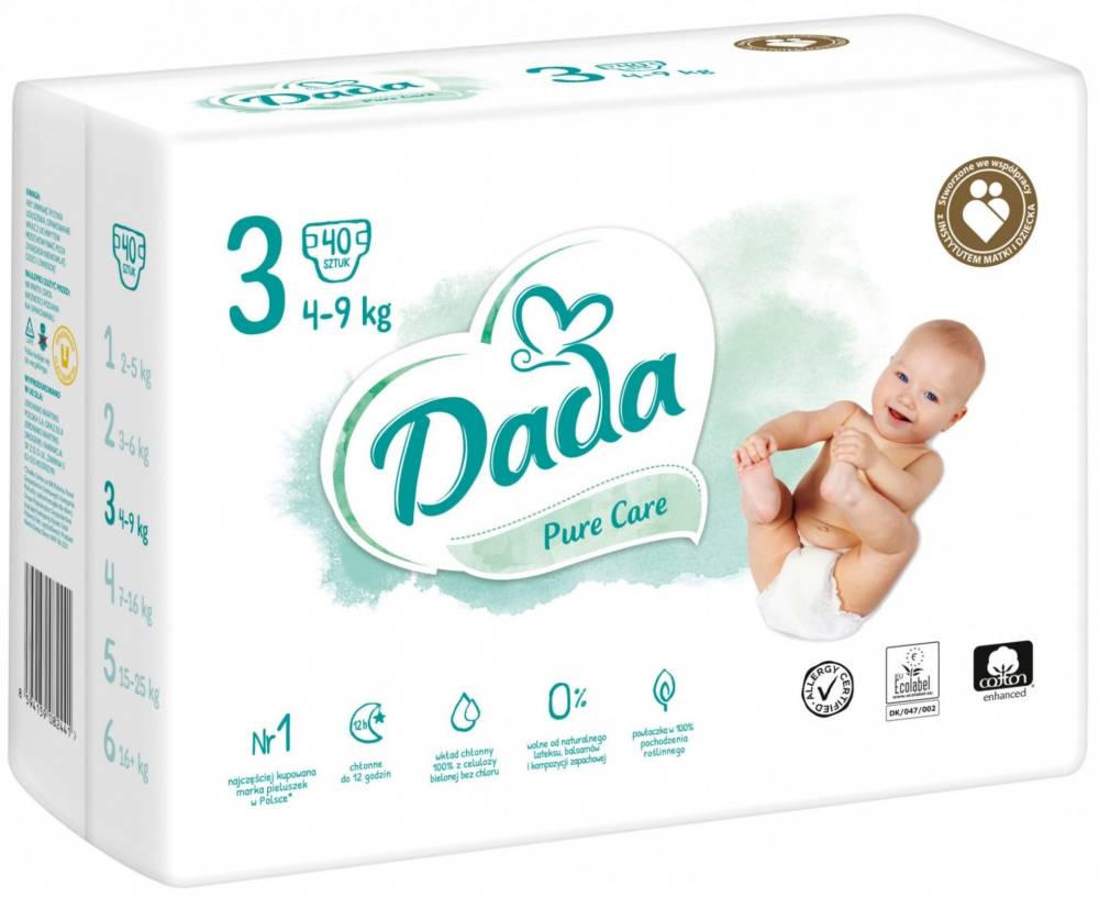 Підгузки Dada Pure Care 3 / 40 pcs