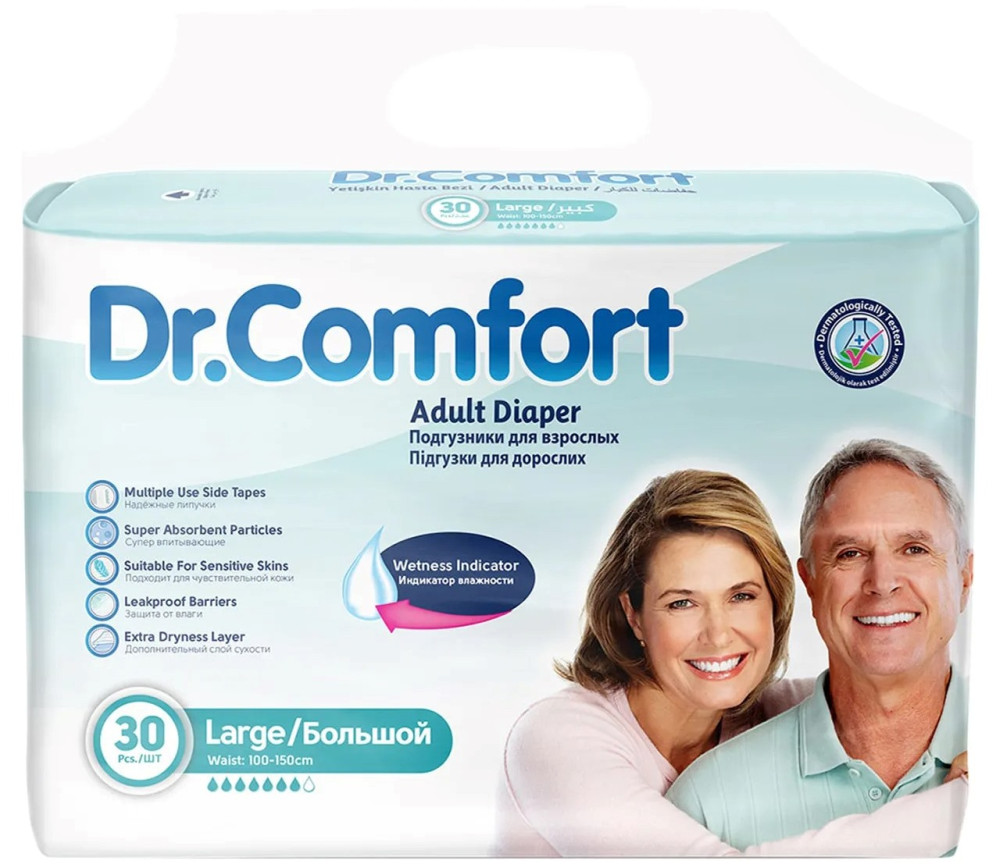 Підгузки Dr Comfort Diapers L / 30 pcs