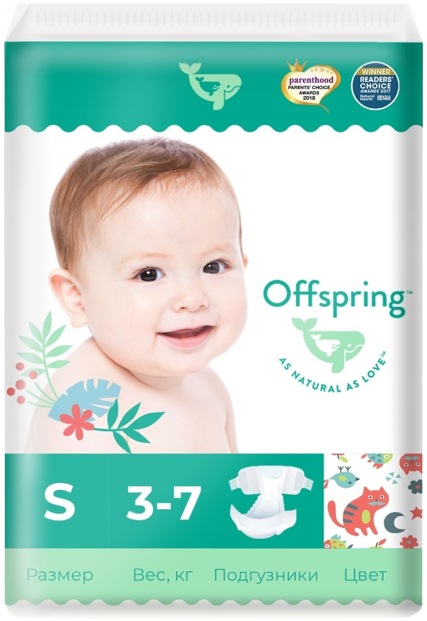 Підгузки Offspring Diapers S / 48 pcs