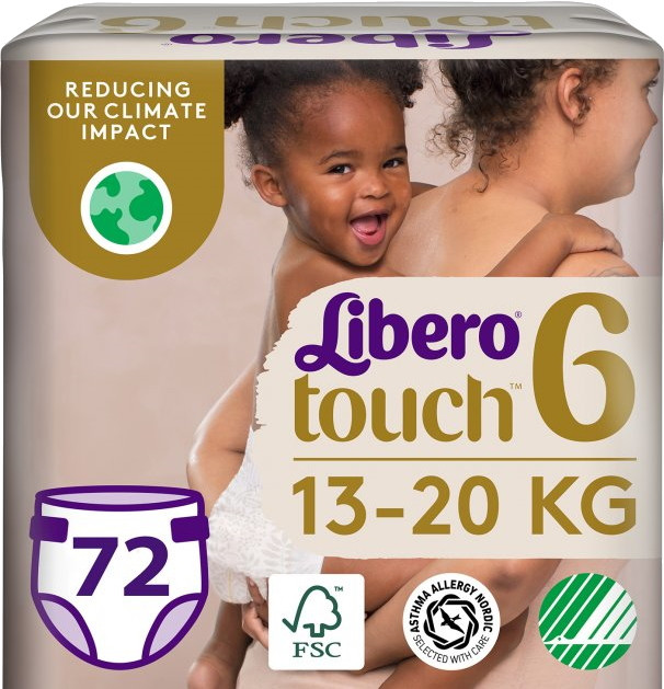 Підгузки Libero Touch Open 6 / 72 pcs