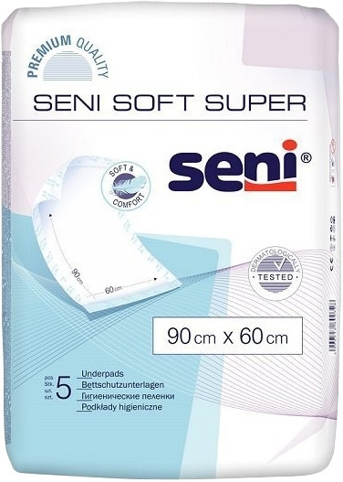 Пелюшки Seni Soft Super 90x60 / 5 pcs