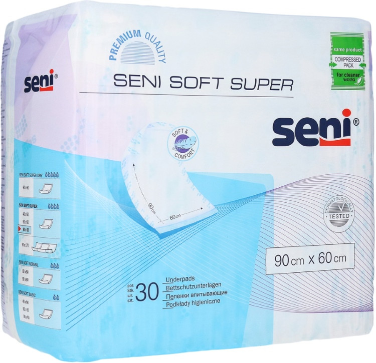Пелюшки Seni Soft Super 90x60 / 30 pcs