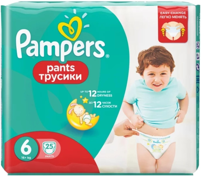 Підгузки-трусики Pampers Pants 6 / 25 pcs