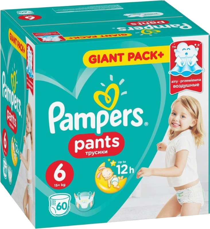 Підгузки-трусики Pampers Pants 6 / 60 pcs