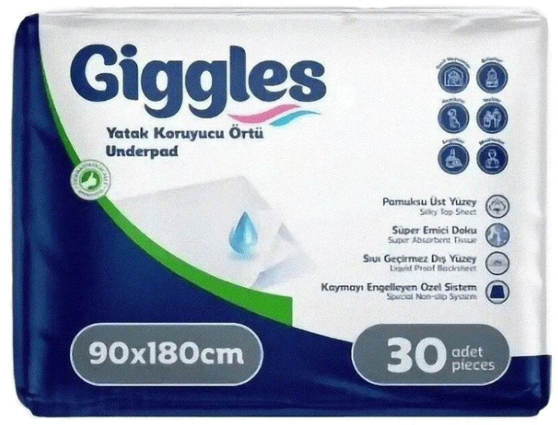 Пелюшки Giggles Underpads 90x180 / 30 pcs