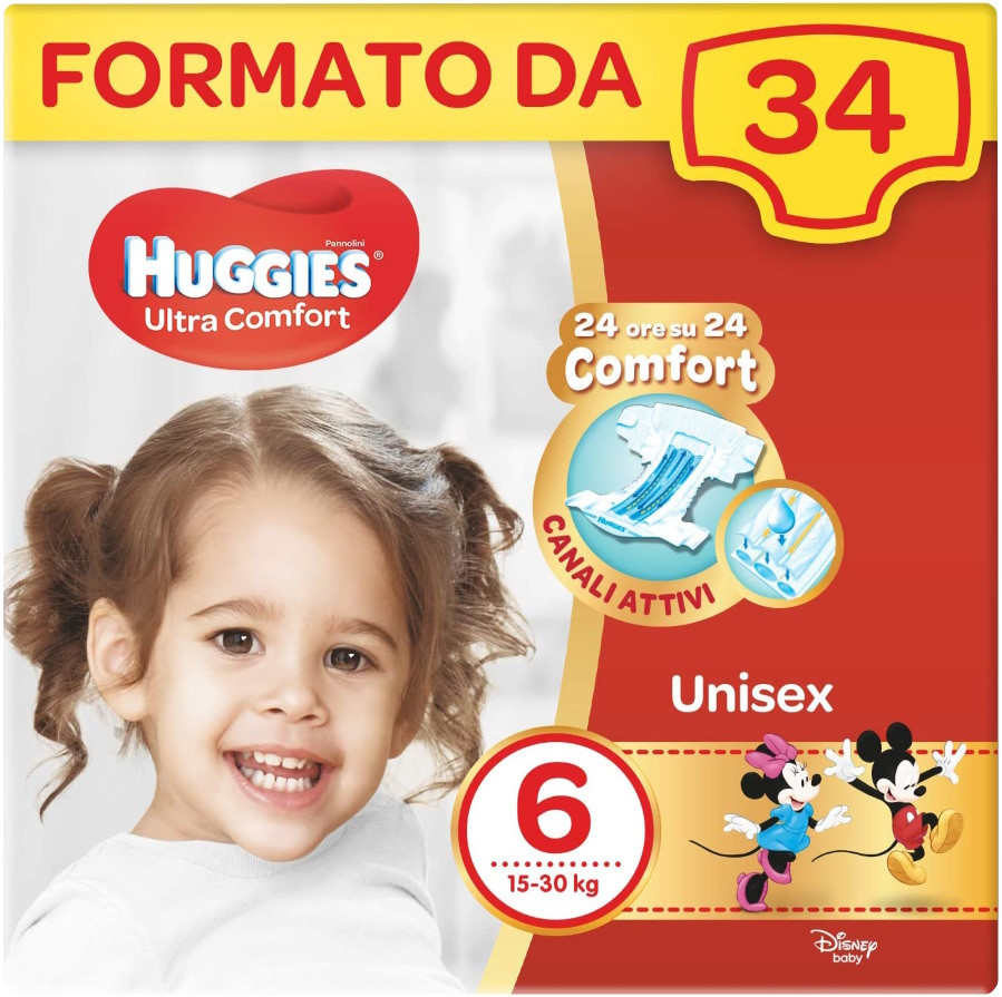 Підгузки Huggies Ultra Comfort 6 / 34 pcs