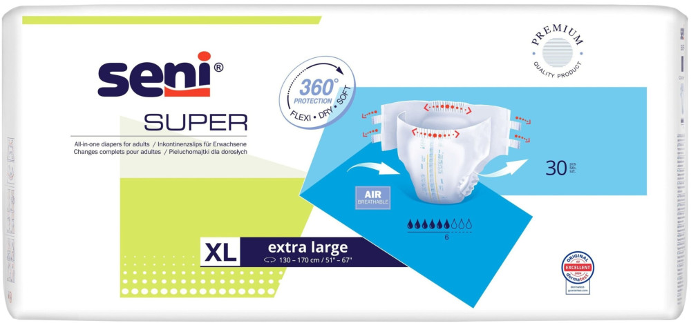 Підгузки Seni Super XL / 30 pcs