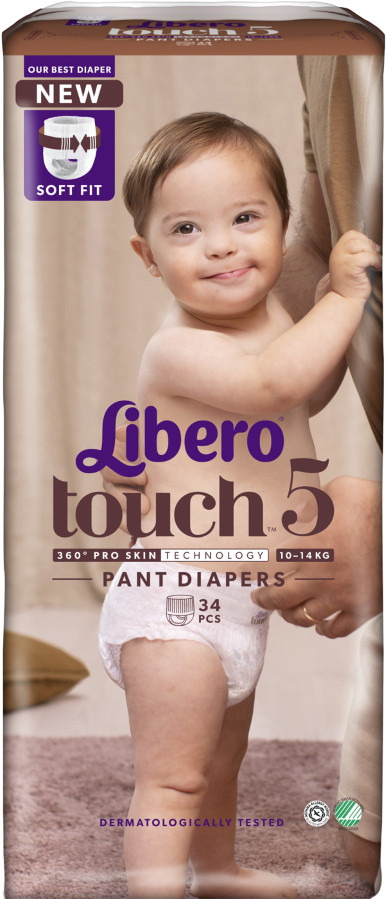 Подгузники-трусики Libero Touch Pants 5 / 34 pcs