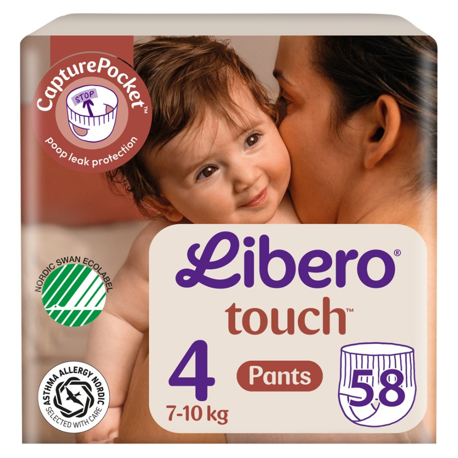 Подгузники-трусики Libero Touch Pants 4 / 58 pcs