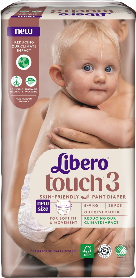 Подгузники-трусики Libero Touch Pants 3 / 38 pcs