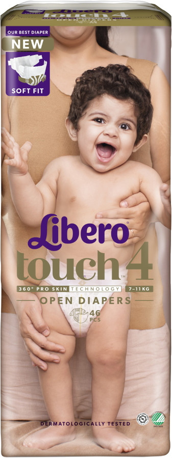 Підгузки Libero Touch Open 4 / 46 pcs