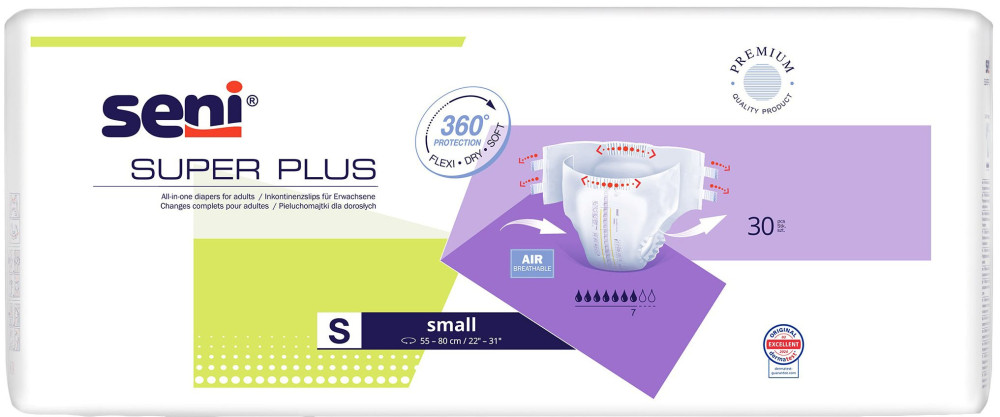 Підгузки Seni Super Plus S / 30 pcs
