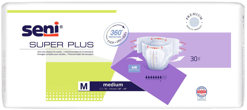 Підгузки Seni Super Plus M / 30 pcs