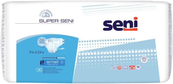 Підгузки Seni Super Fit and Dry S / 30 pcs