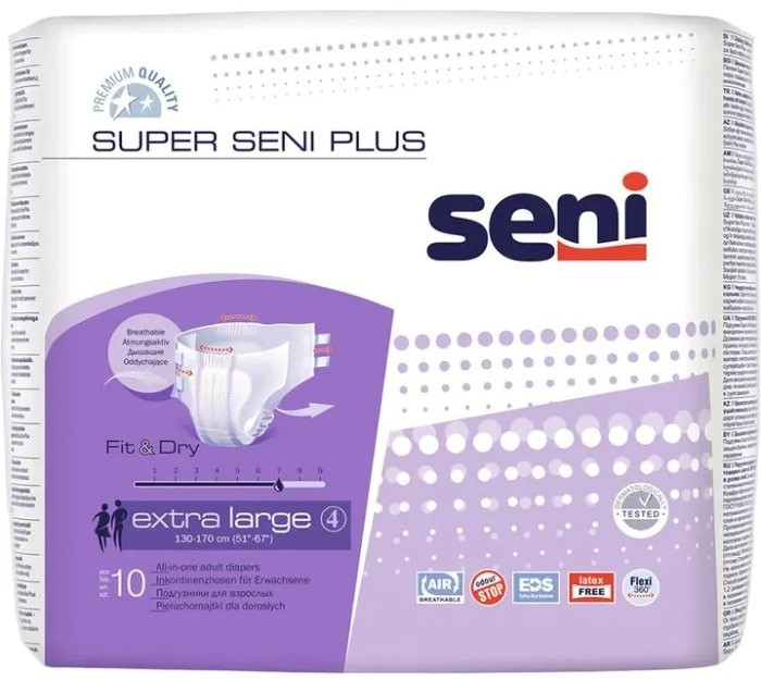 Підгузки Seni Super Plus XL / 10 pcs