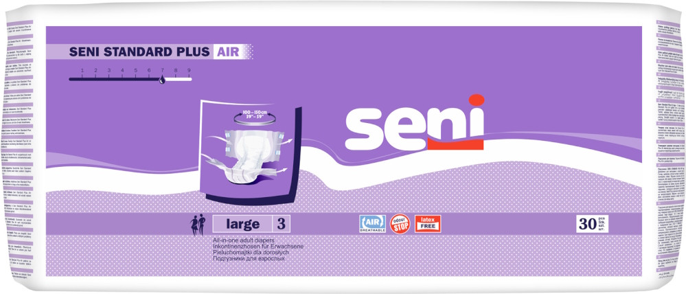 Підгузки Seni Standard Plus Air L / 30 pcs