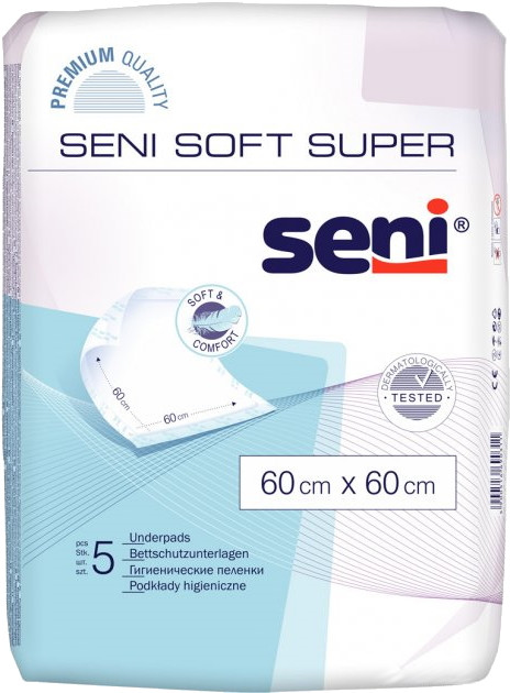 Пелюшки Seni Soft Super 60x60 / 5 pcs