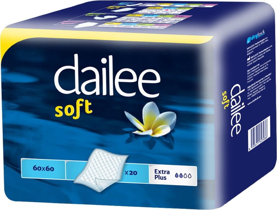 Пелюшки Dailee Soft Extra Plus 60x60 / 20 pcs