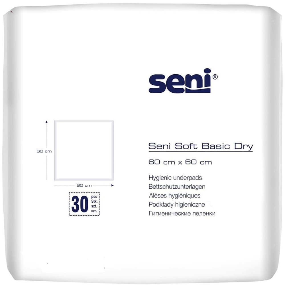 Пелюшки Seni Soft Basic Dry 60x60 / 30 pcs