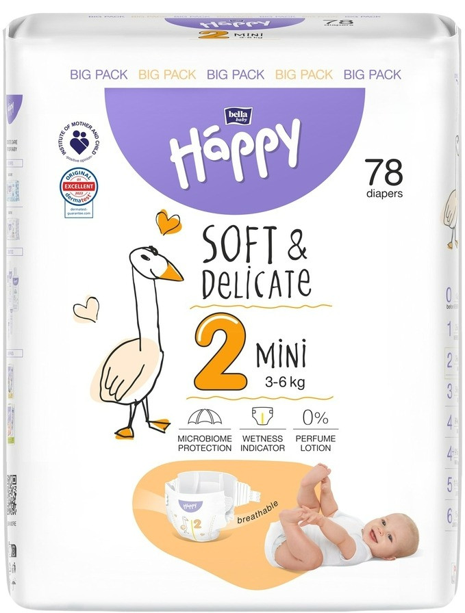 Підгузки Bella Baby Happy Soft & Delicate Mini 2 / 78 pcs