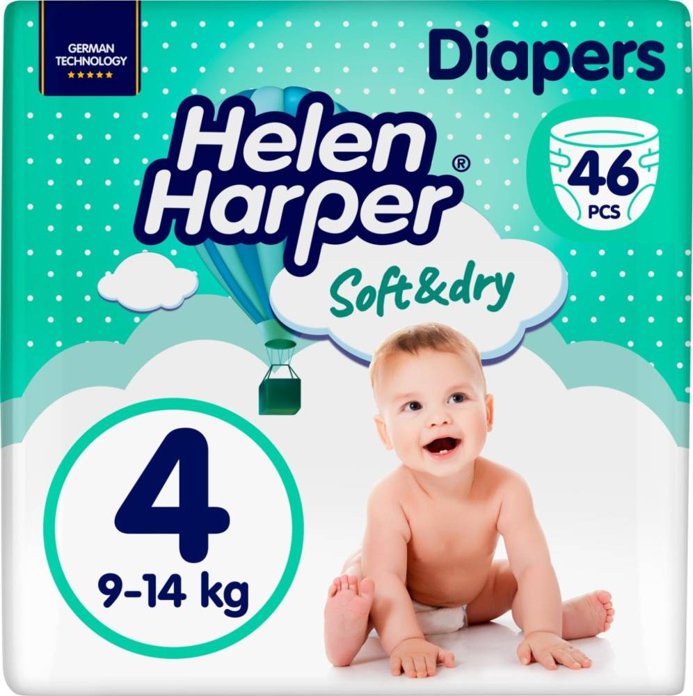 Підгузки Helen Harper Soft and Dry New 4 / 46 pcs