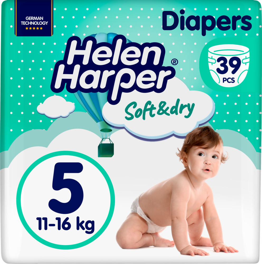 Підгузки Helen Harper Soft and Dry New 5 / 39 pcs